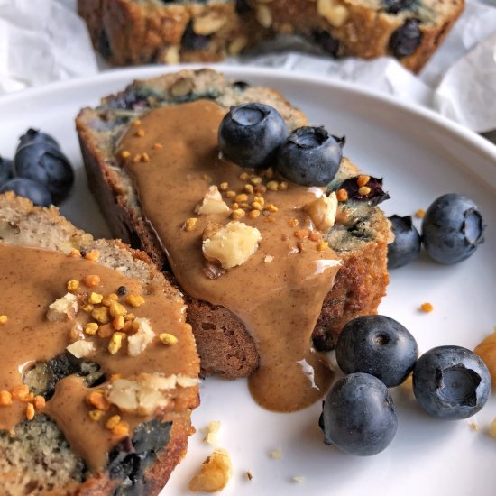 Healthy Blueberry Banana Bread