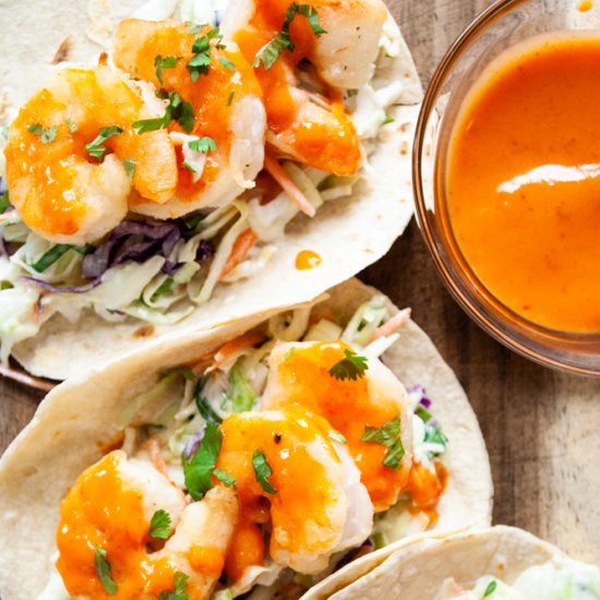 Bang Bang Shrimp Tacos