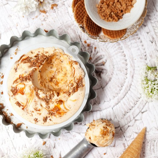 Stroopwafel ice cream