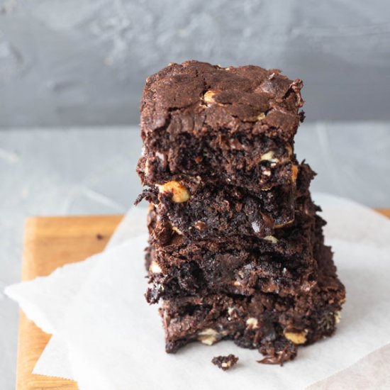 Triple Chocolate Chip Brownies