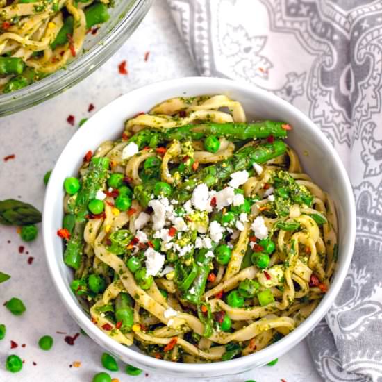 Pasta with Green Vegetables & Herbs