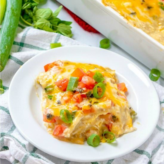 Green Chile Chicken Enchiladas