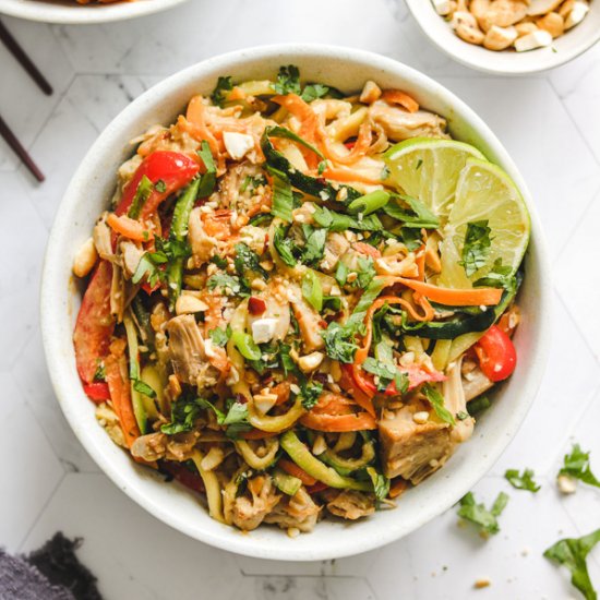 pad thai zucchini noodles (v+gf)