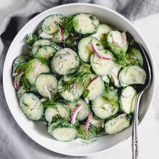 Creamy Herb and Cucumber Salad