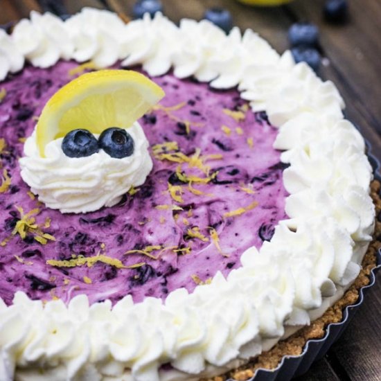 blueberry lemon cheesecake tart