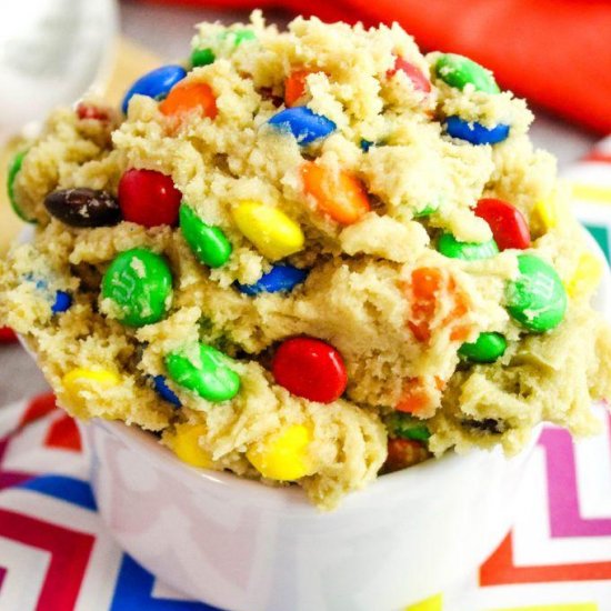 Edible M&M Cookie Dough