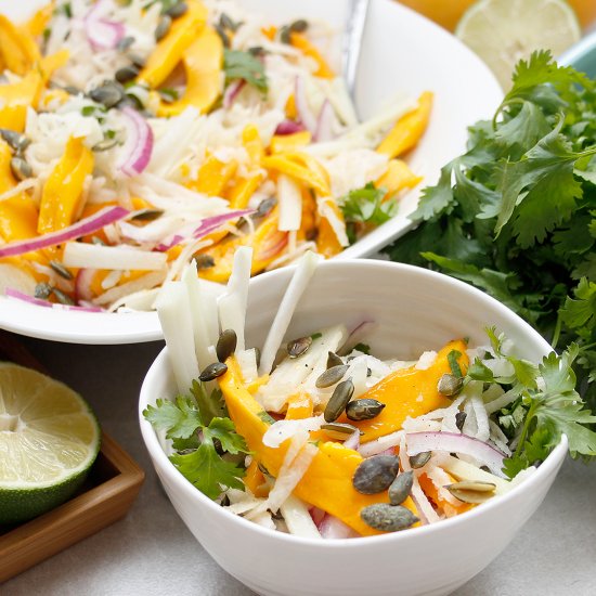 Jicama Chayote Mango Salad