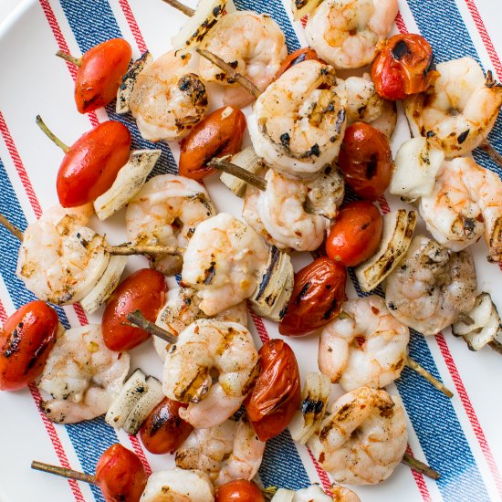 Grilled Rosemary Shrimp Skewers