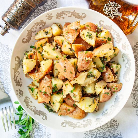 Garlic Herb Red Potato Salad