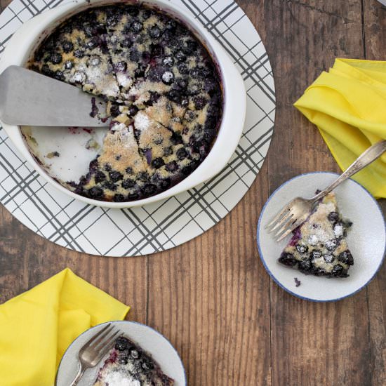 Low Carb Blueberry Clafoutis