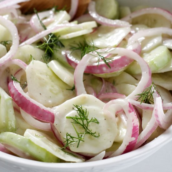 Creamy Cucumber Salad