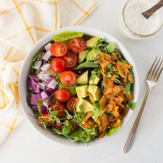 Vegan Cobb Salad with Coconut Bacon