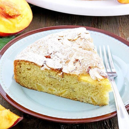 Almond Peach Coffee Cake Recipe