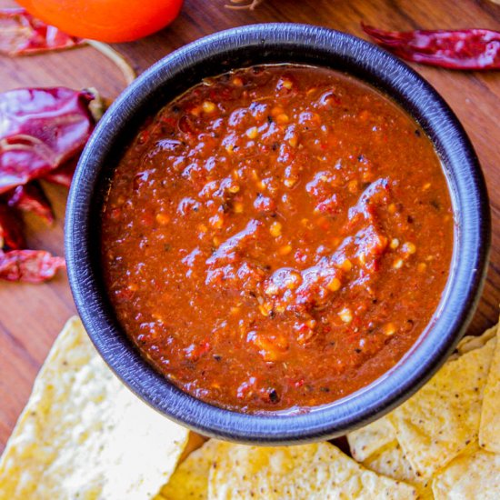 Roasted Arbol Chile Salsa