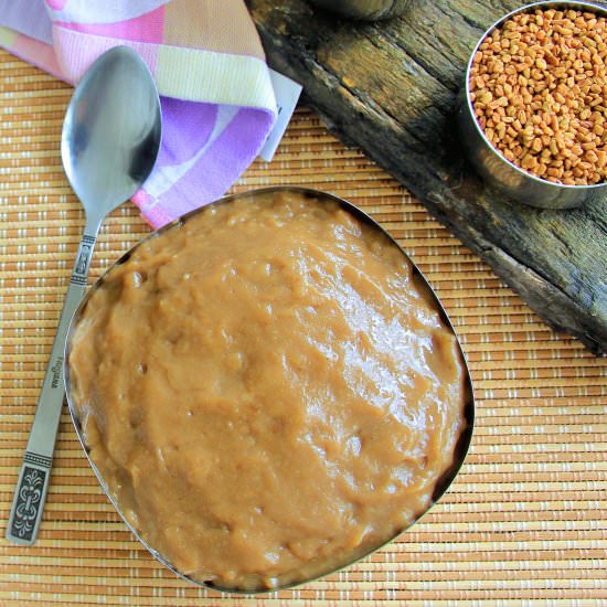 Fenugreek seeds pudding