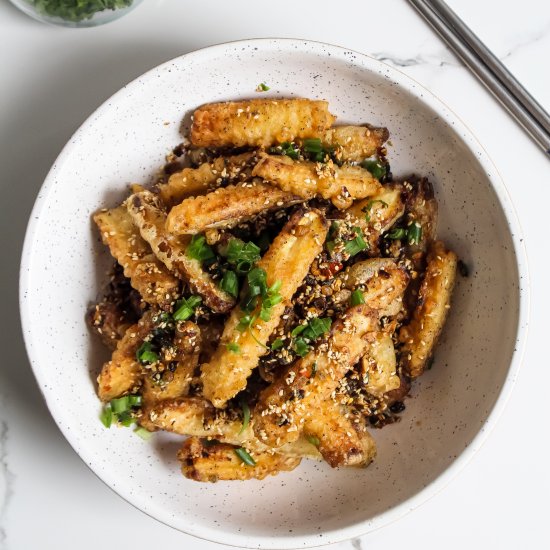 Crispy fried baby corn