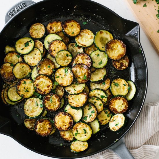 Parmesan Truffle Sautéed Zucchini