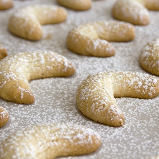 Almond Crescent Cookies