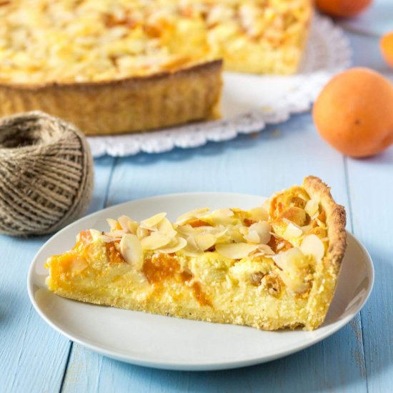 Apricot Almond Cheesecake Tart