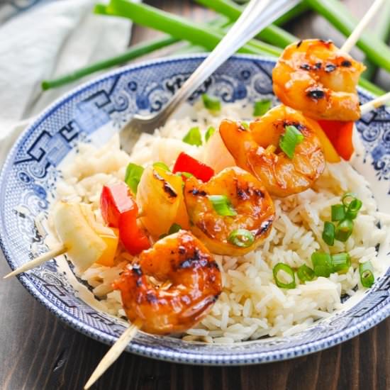 Honey Sesame Grilled Shrimp