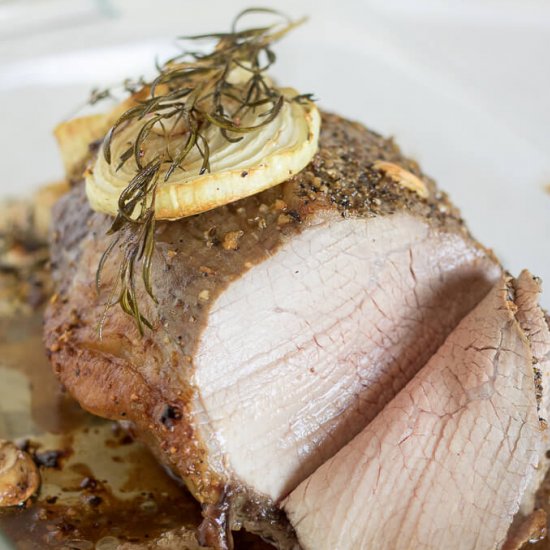 Garlic Herb Eye of the Round Roast