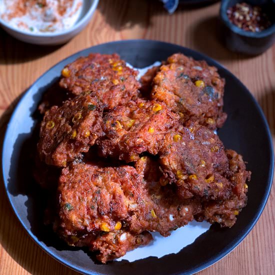 greek style tomato fritters