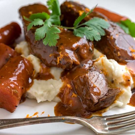 Orange Braised Beef Short Ribs