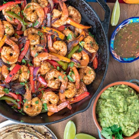 Grilled Shrimp Fajitas