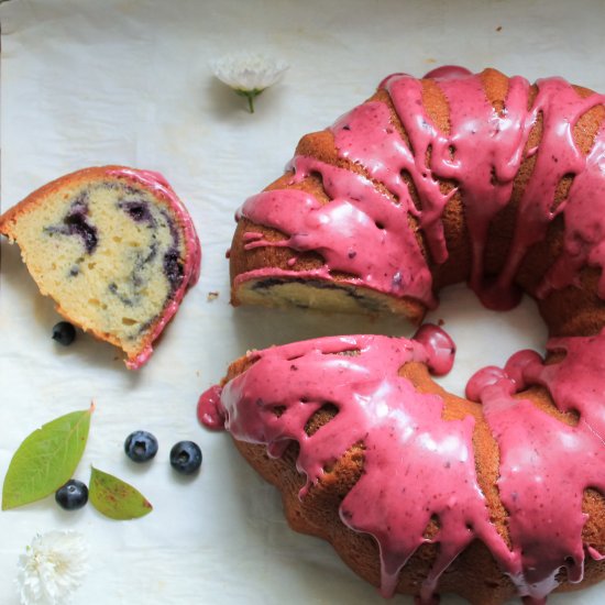 blueberry swirl bundt cake