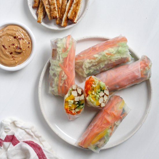 Summer Rolls with Peanut Sauce