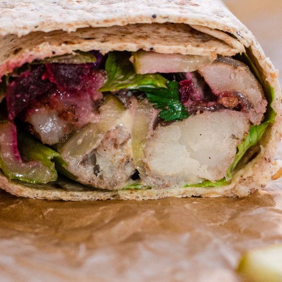 Fish Shawarma Wrap