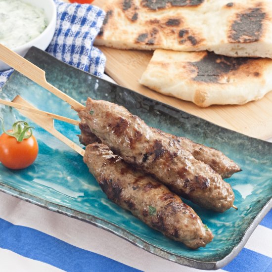 Low Fodmap Lamb Kofte Kebabs