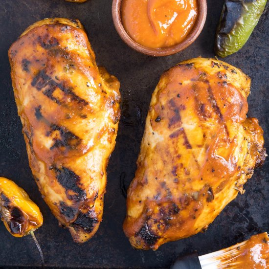 Mango-Habanero BBQ Chicken