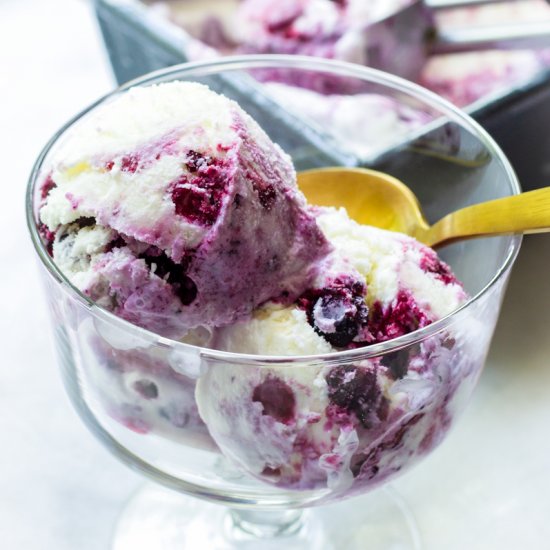 Blueberry Cheesecake Ice Cream