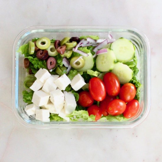 Meal Prep Greek Salad Bowl