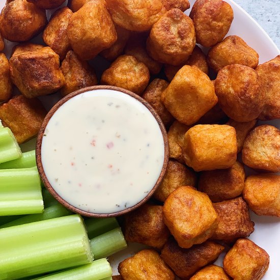 Healthy Buffalo Cauliflower Gnocchi