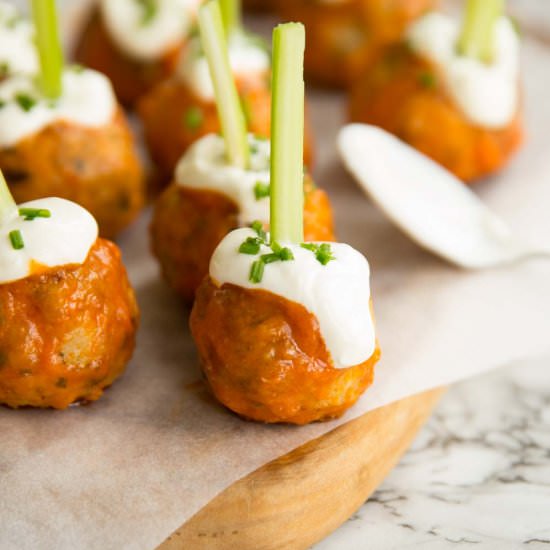 Buffalo Chicken Meatballs