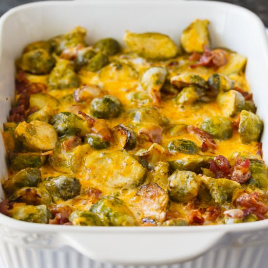 Keto Brussels Sprouts Casserole