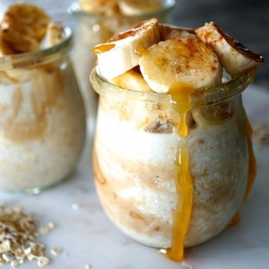 Peanut Butter Banana Overnight Oats