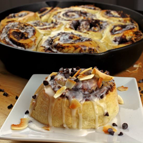 Chocolate Coconut Cinnamon Buns