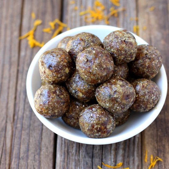 Orange Date Energy Balls