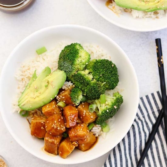 Crispy Teriyaki Tofu