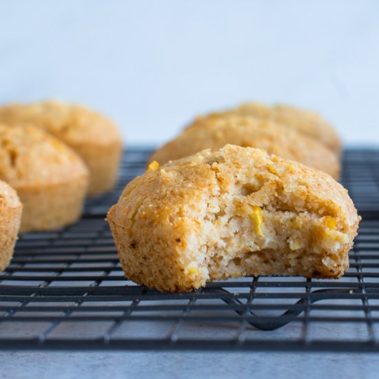 Easy Vegan Cornbread Muffins