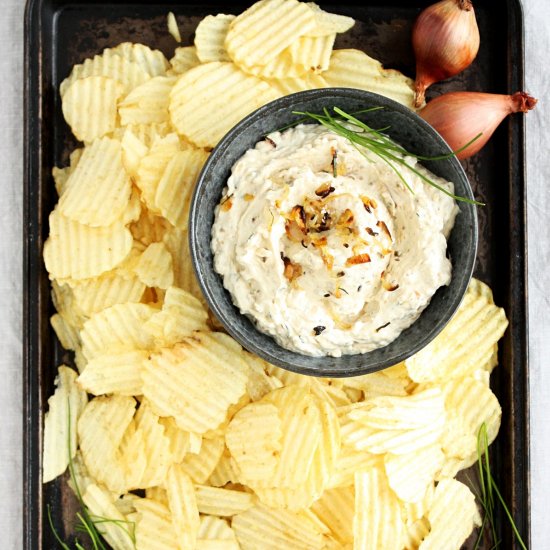 Roasted Shallots and Chive Dip