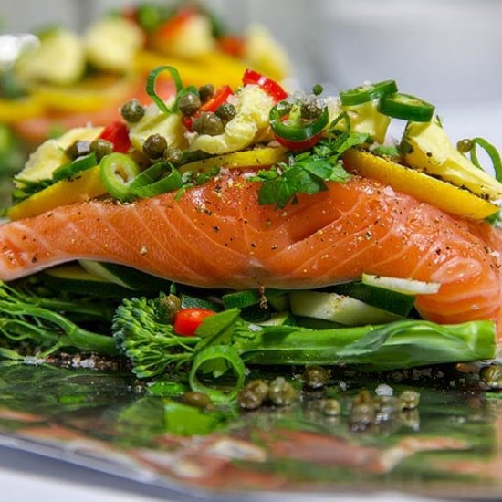 Oven Baked Salmon in Foil