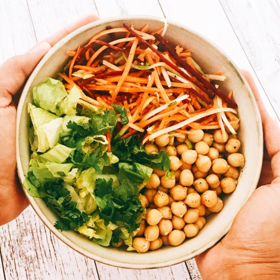 Healthy Chickpeas Rainbow Salad