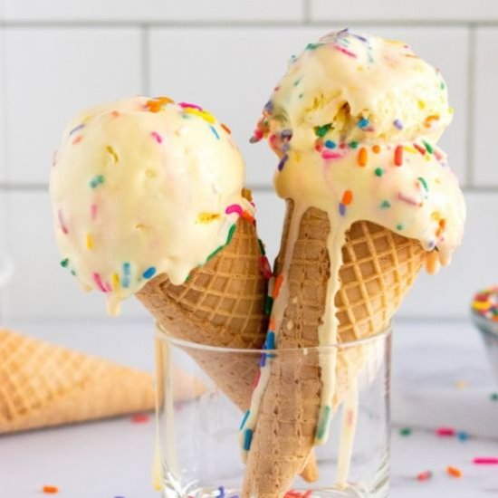 Cake Batter Ice Cream