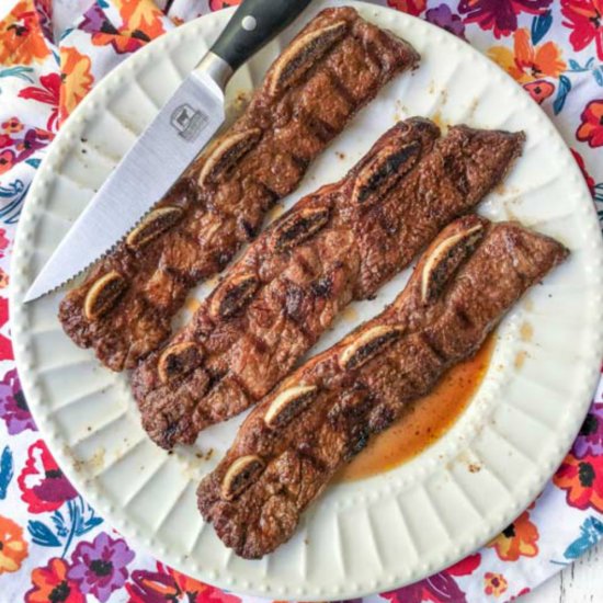 Grilled Short Ribs w/ Moroccan Rub