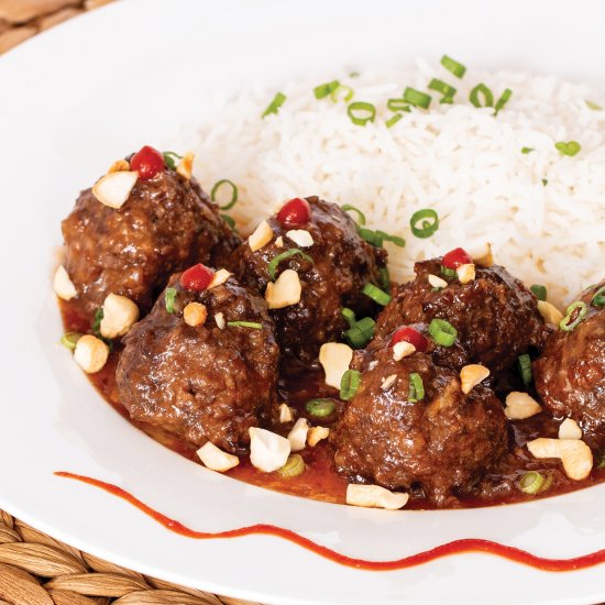 Korean BBQ Style Meatballs