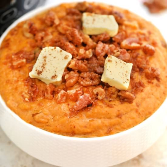 Slow Cooker Mashed Sweet Potatoes